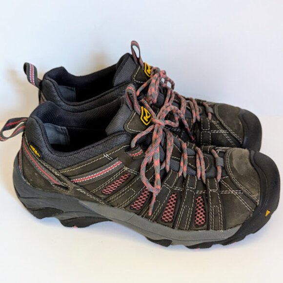 Keen Womens Utility Flint Steel Toe Trail Hiker Work Boots Shoes Size 10 Wide - Picture 1 of 6
